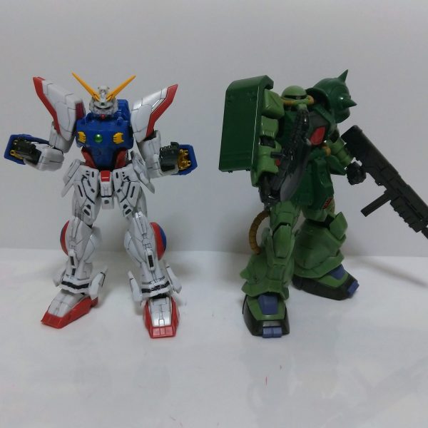 Gフレーム　シャイニングガンダム&ザク改