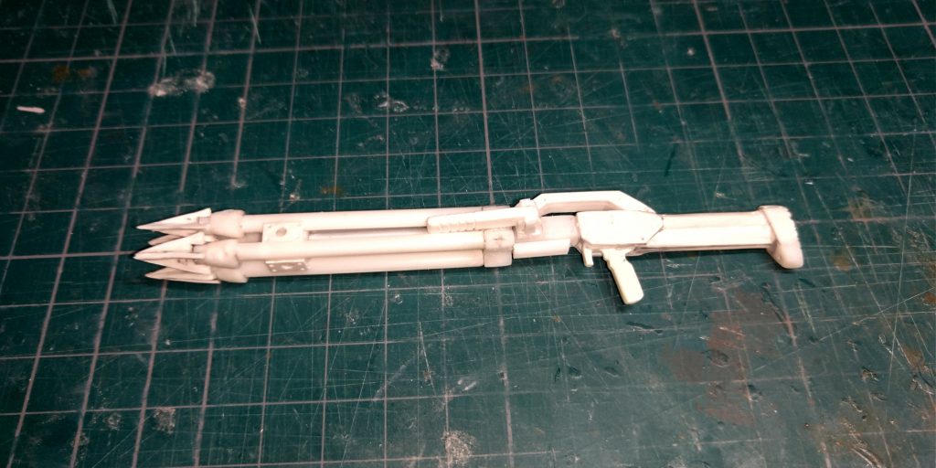 武装もプラ材より製作！改装編では魚雷ポッドも製作予定です！