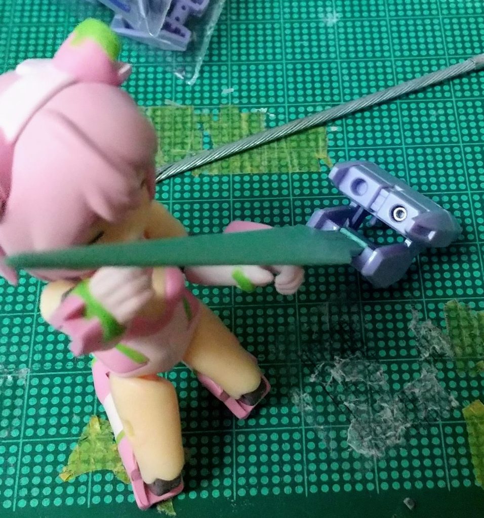 ベイオネットの砲身内部にデリカビーズがちょうどハマったので偶然ディテールアップ