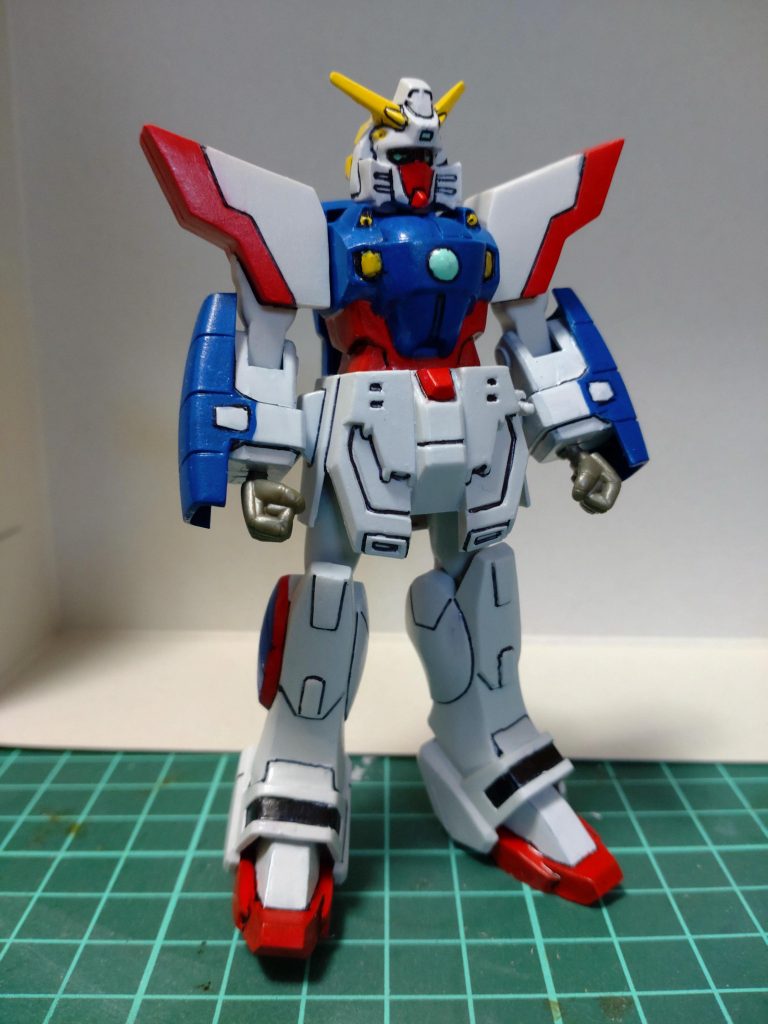 造形は悪くないので、模型誌では派手なポーズで固定が推奨されてました。シャイニングフィンガーの平手が付属するのがこのキットの利点。撮影するの忘れましたが（笑）