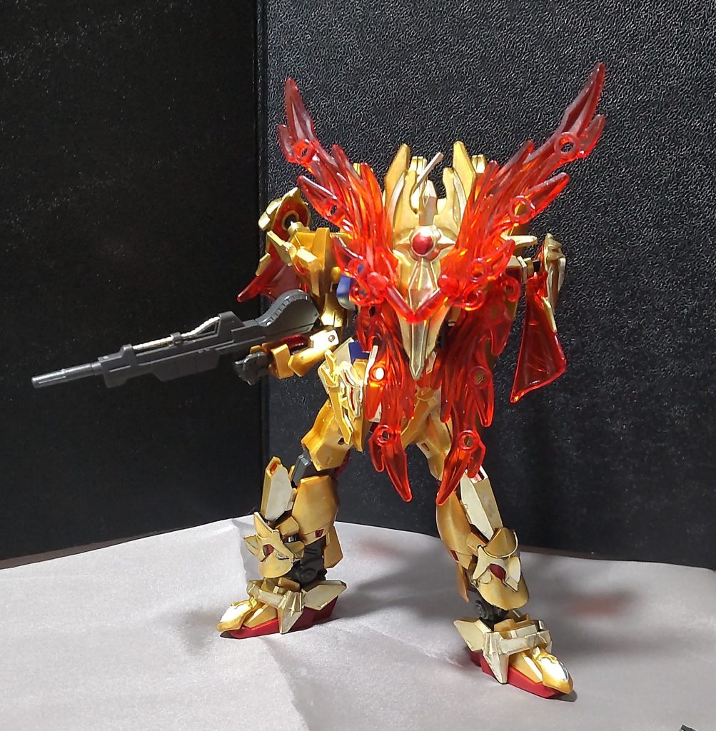 不知火には幾つか別の機能を持っており、その一つが周囲に焔の結界を作り出し絶大な防御力を持たせられる。※イメージ的にはV2アサルトのメガビームシールドかな?