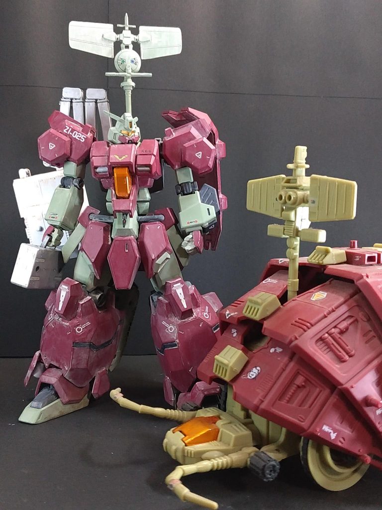 グスタフ＆グスタフで〆です。ムンベイカラーのグスタフでした～(*・ω・)ノ足裏の履帯と腰の延長パーツの製作画像をストーリーに上げているので見てみてね(ゝω・)