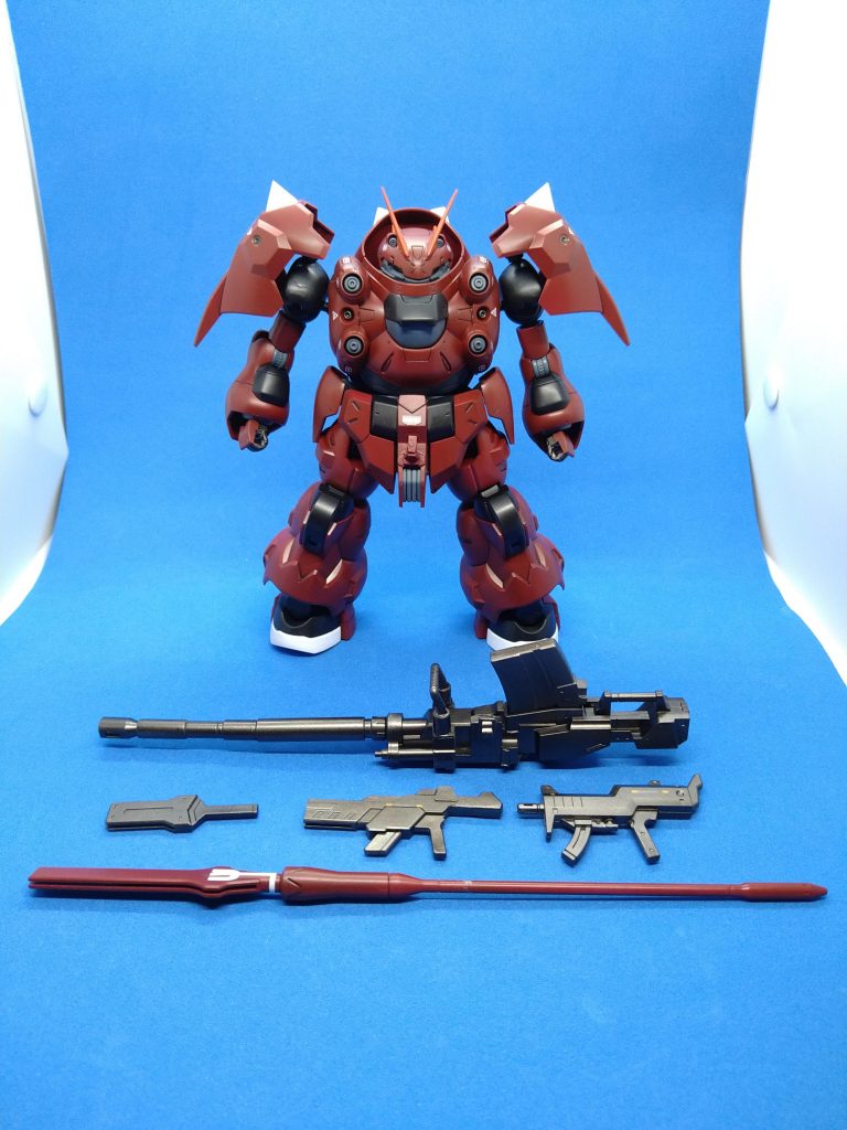 武装　250㎜キャノン（MG陸戦型ガンダム）/ビームライフル/サブマシンガン/ビームトーチ/ビームパルチザン内蔵武装　バスターアンカー/頭部バルカン/スパイクシールド