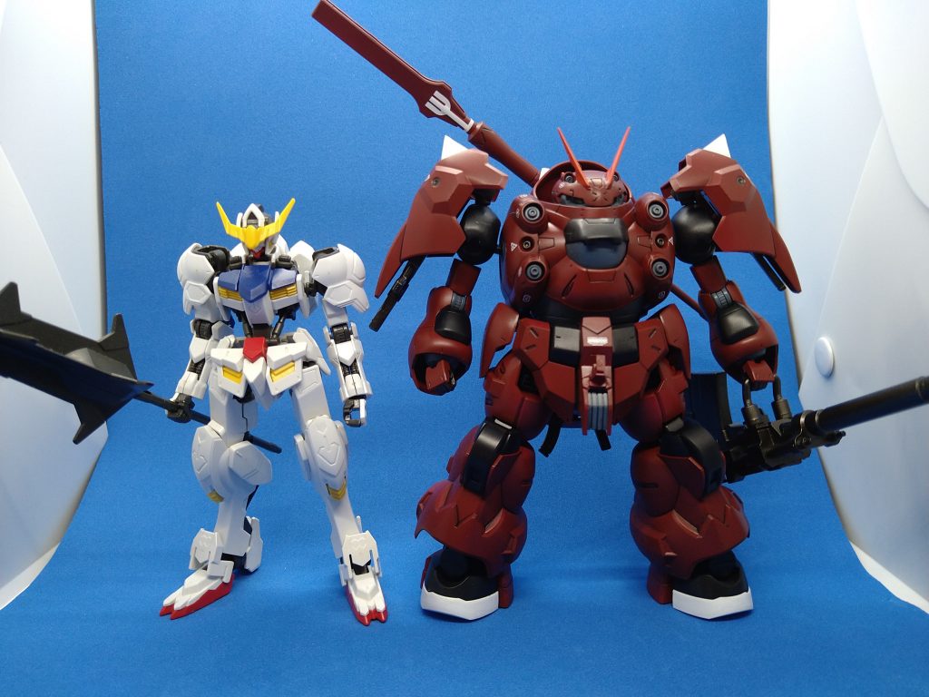 素組バルバトスと比較。縦横太ましいワガママボディーになりました！