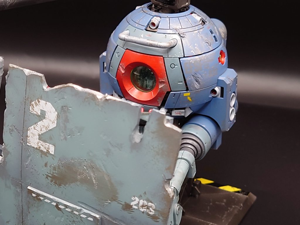 お気に入りのデブリで作ったふうな、ボール専用シールドです!