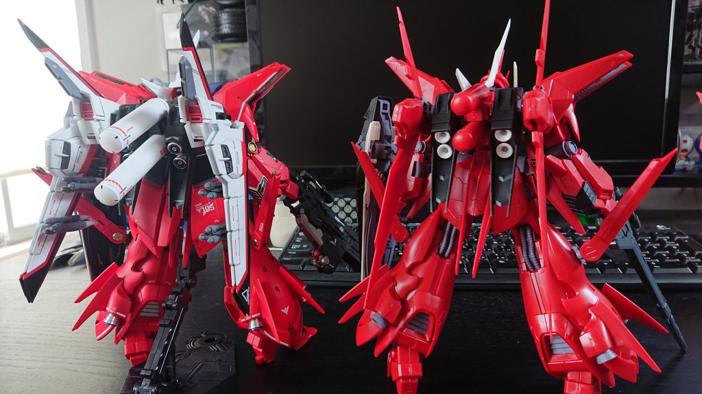 最後に素組との比較画像です。