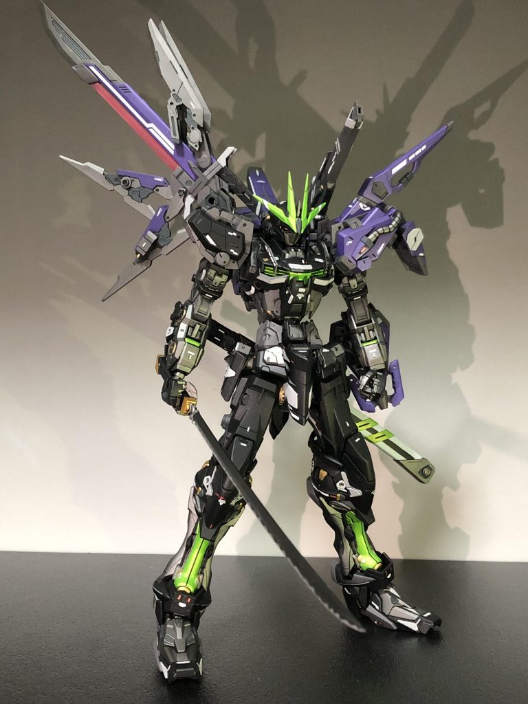 自分の「好き」を全て詰め込んで製作しました。機体名のΩノワールは自分の知識では何も思いつかなかったので某格闘ゲームのラスボスからヒントを得て名付けました笑