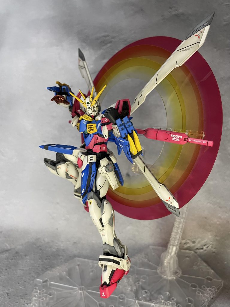 RG　ゴッドガンダム グラデーション塗装–2枚目/制作者：モリラボ