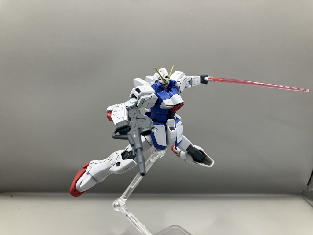 ビームサーベルでポージング