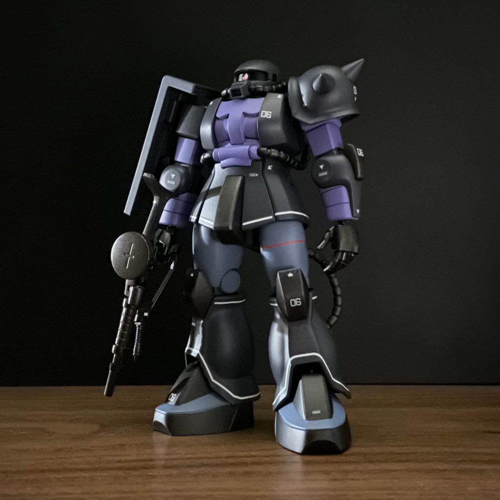 HGUC 量産型ザク（黒い三連星カラー）｜hos_plamoさんのガンプラ