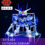 SDガンダム EXスタンダード 機動戦士ガンダム 水星の魔女 XVX-016 ガンダムエアリアル 改修塗装済み完成品  オリジナルLED発光ベース付き｜H4co Yさんのガンプラ作品｜GUNSTA（ガンスタ）