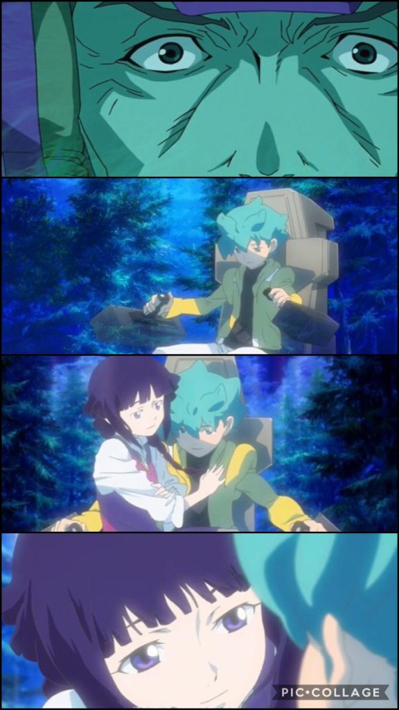 ユリン「(フリット...。)」フリット「(ユリン....。アイツ等だって苦しいのは、わかってるさ...。でも....)」ユリン「(優しいフリット...。もう...もう、いいんだよ..。)」フリット「(ユリン...!でも僕は!ユリンを守れなかった!!)」ユリン「(いいの...。もう許してあげて...。彼らを...。そして、貴方自身を...。)」フリット「(ユリンーーーーっ!!)」キオ「じいちゃん...!」アセム「父さん...!」キオ「ねえ、じいちゃん....。ユリンちゃんは、許してくれた?」フリット「(ギクッ!!)」アセム「キオ?」キオ「じいちゃんは、今までずっとユリンちゃんの為に戦ってきたんでしょ?」アセム「??ユリンちゃん?」フリット「ちちち...違う...!!儂は、みみ皆んなの為にじゃ...!」キオ「ねえ、じいちゃん。ボクね、今、X−ラウンダー感受性MAXなんだ。」アセム「?どういう事だ?キオ。」フリット「(.....ま、まさか、さっきの脳内の会話を...聴かれて...!?)」キオ「うふふ....正解だよ〜。じいちゃん(笑)」フリット「(怖ーーーーーーーっっっ!!)」キオ「もう充分でしょ?じいちゃん。」フリット「わ、わかった...。戦いは終わりじゃ...。」アセム「わかってくれたのか、父さん!」フリット「当然じゃ。儂を誰だと思っとる!」キオ「ふふ、さすがは、じいちゃんだね〜。」フリット「(キオ...!アセムにはユリンの事は内密に...!)」キオ「ふふ、どうしようかなぁ...(笑)」アセム「?どうしたキオ?少し様子がおかしいが?」キオ「大丈夫だよ、父さん。」アセム「そうか。」ドドドドッッ!!!アセム「なんだこの爆発音は!?」フリット「味方の戦艦が!?どういう事じゃ!?戦争は終わった筈じゃなかったのか!?裏切ったのか!?おのれ、やはりヴェイガンは...我々を!」アセム「いや違う!!ヴェイガンも攻撃を受けている!!」キオ「父さん!!アレ!!」アセム「アイツは!?」ゼハート「アセム!!」アセム「ゼハート!!」ゼハート「な....!!ヤツは“シド”だ!!」