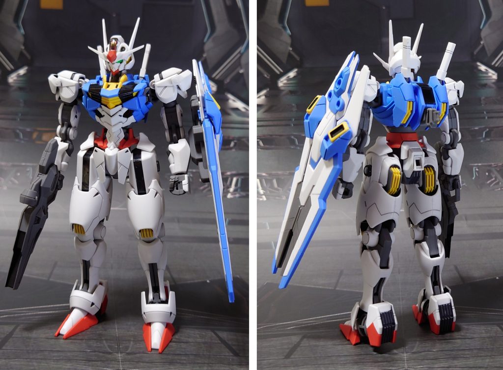 緑目・シェルユニット未発光・エスカッシャン(シールド)装備の前後ろ。
