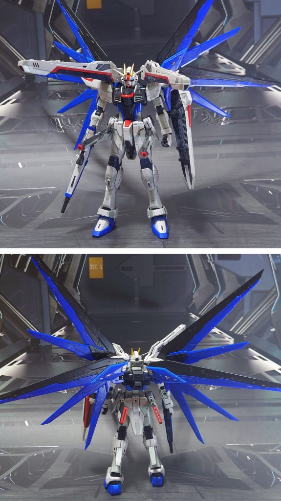 ハイマット・フルバーストで前後ろ。リアリスティックデカールは未使用、頭部カメラにはリアリスティックデカールが付属しないため、塗装してあります。