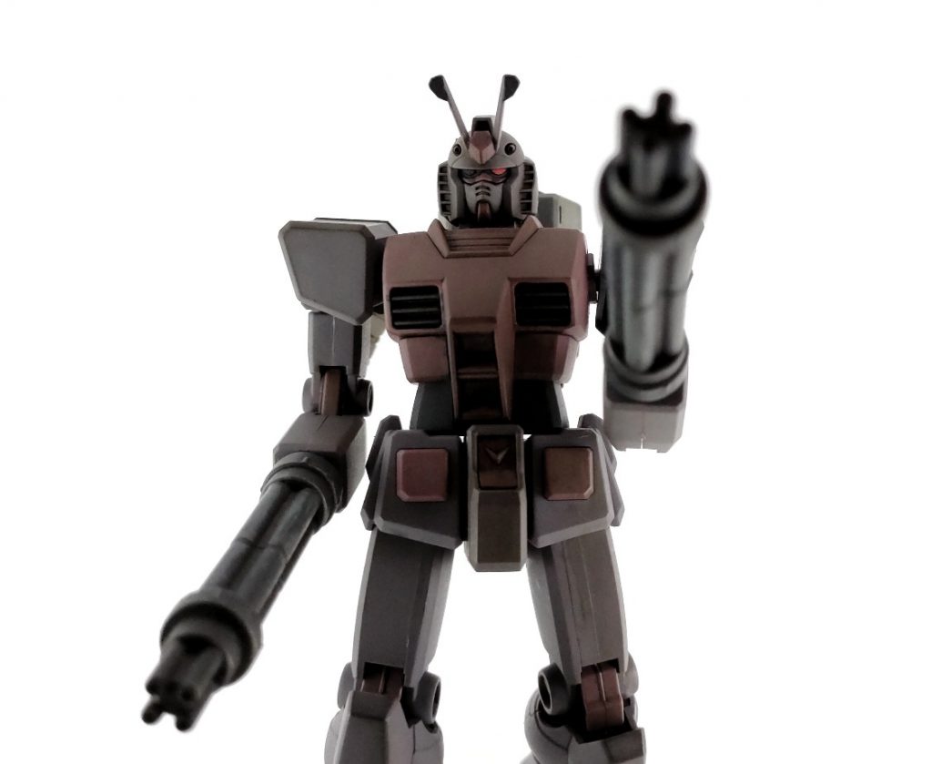 本機は、両腕のガトリングを撃ちながら進行することしかできません。前進あるのみです。