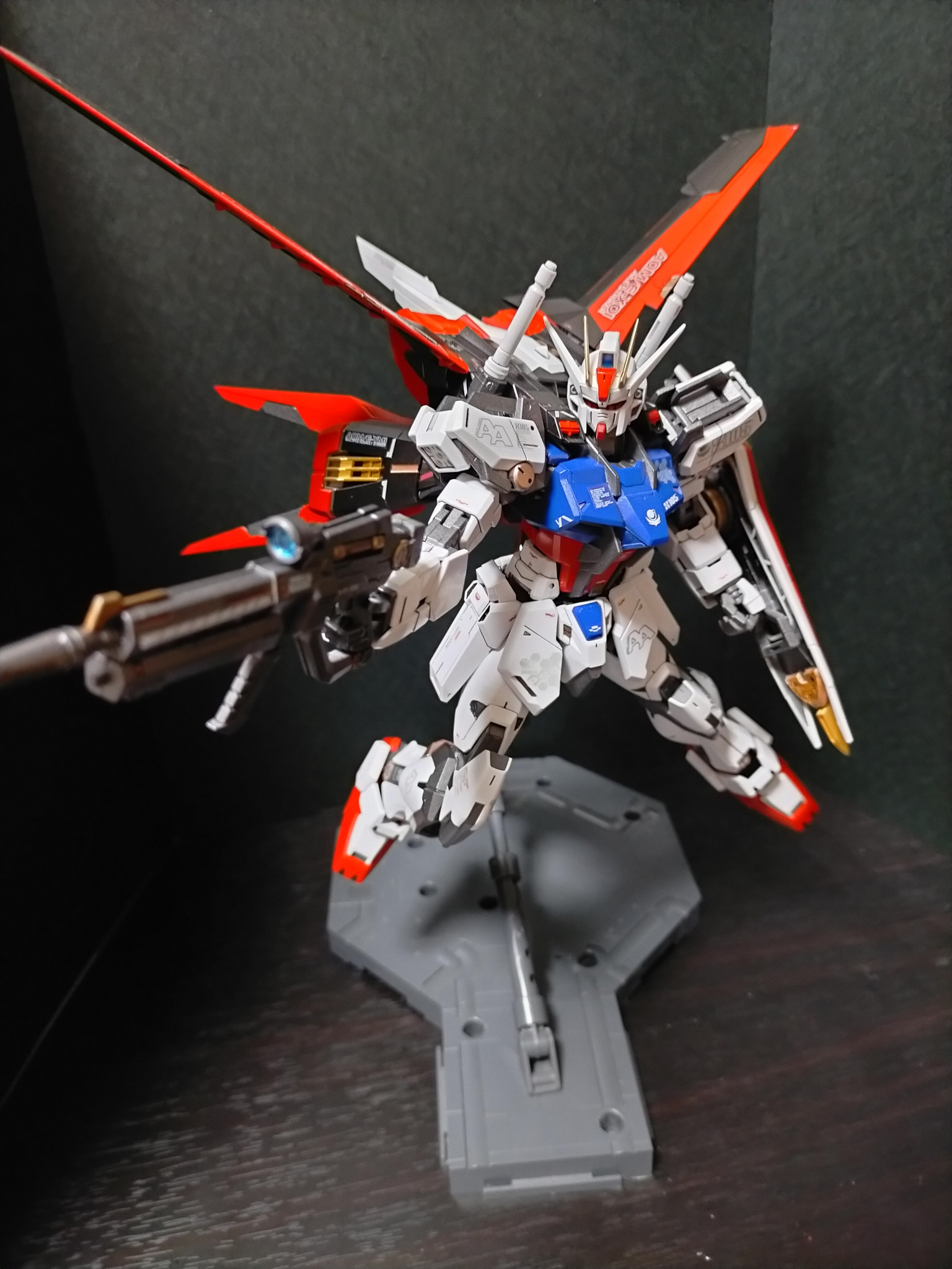 GAT-X105+AQM/E-X01 AILE STRIKE GUNDAM｜ジノービーさんのガンプラ