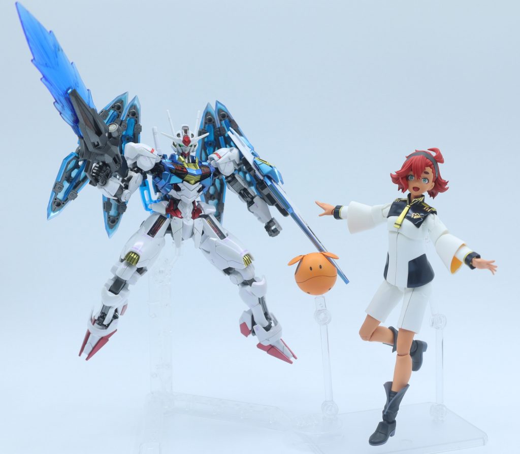 スレッタとエアリアル+ハロのショット良いですね😄