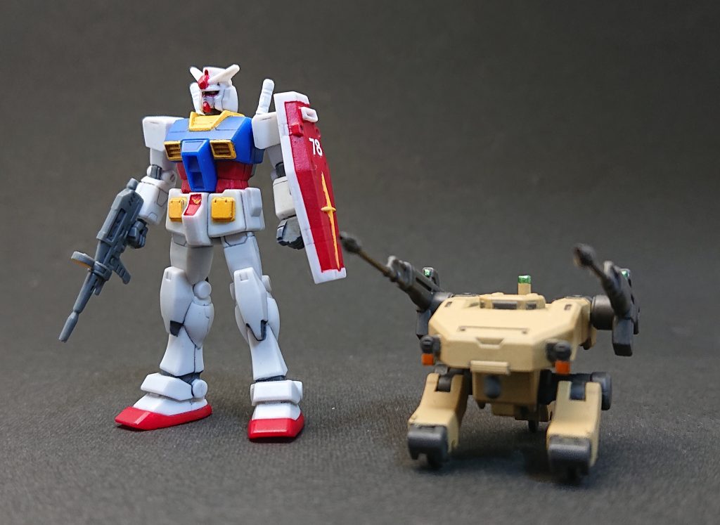 オルフェンズのモビルワーカーと並べてみたり