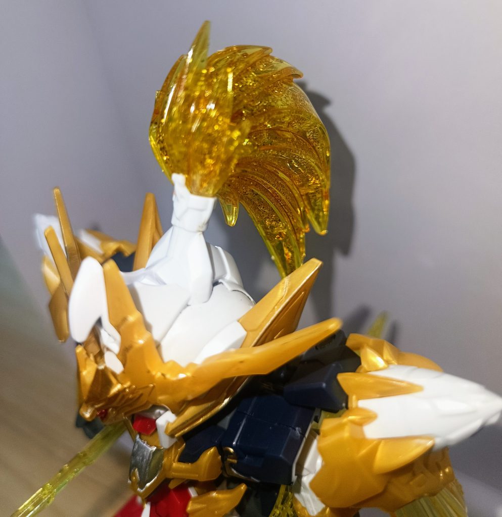 チョンマゲをアップまたしても例の如くグリッターペン。