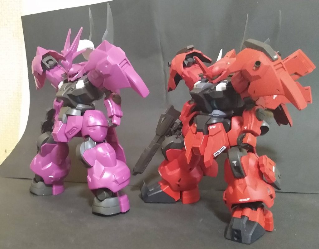 最後に素組みとの比較を。ありがとうございました!