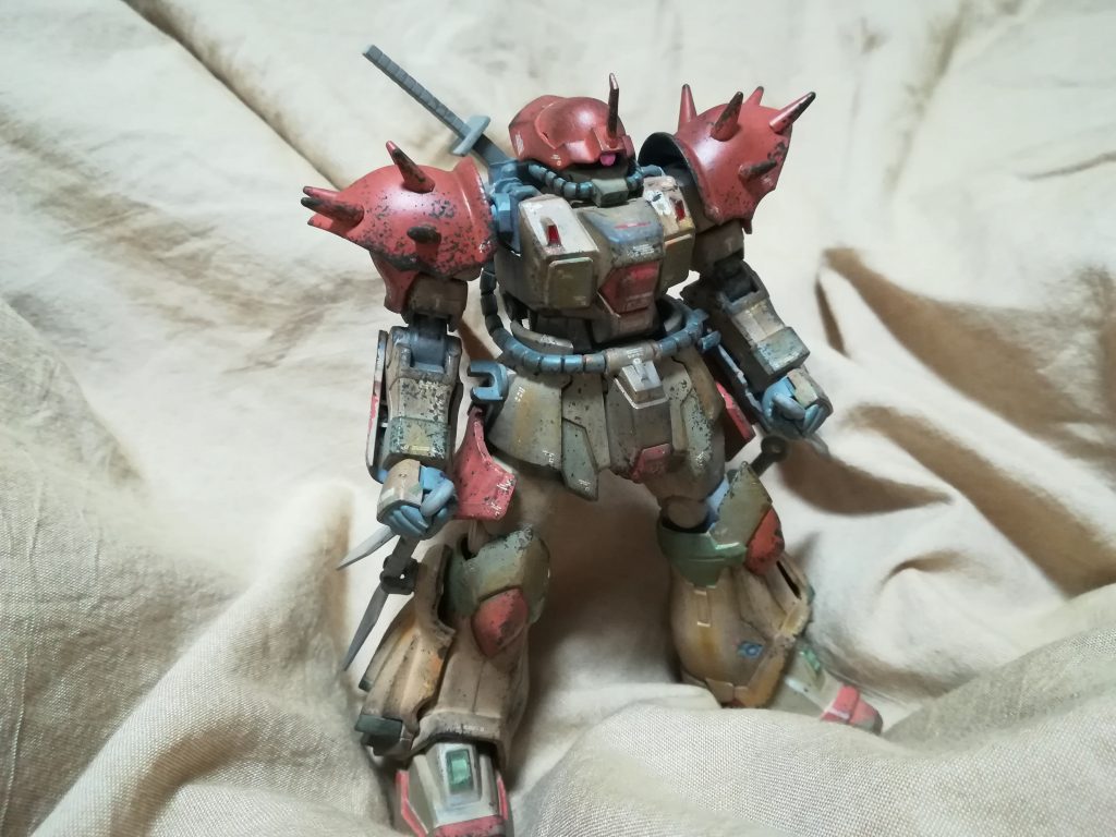 全体像。砂漠にいたら目立つかな？もう少し白っぽくしたかったな。