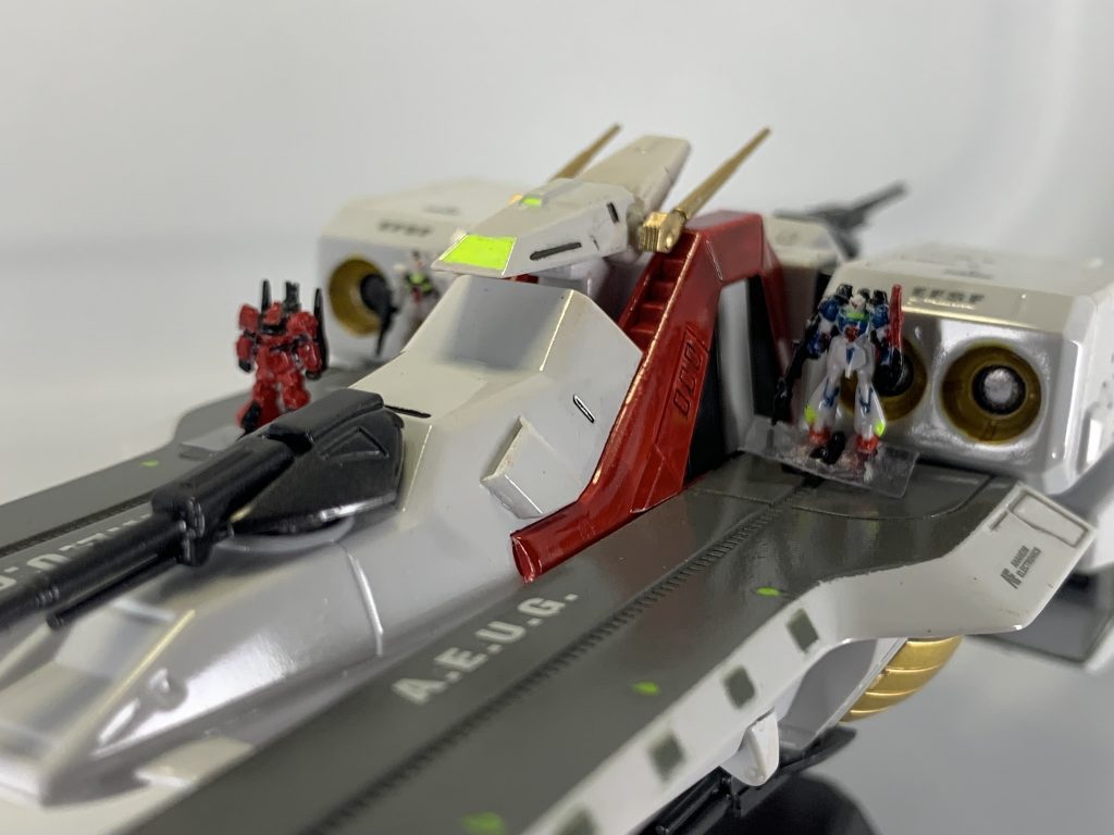 アップだとＭＳの塗装の荒さが目立ちますが・・・これでもかなり頑張ったんです（＾＾；ｺﾚﾃﾞｶﾝﾍﾞﾝｼﾃ