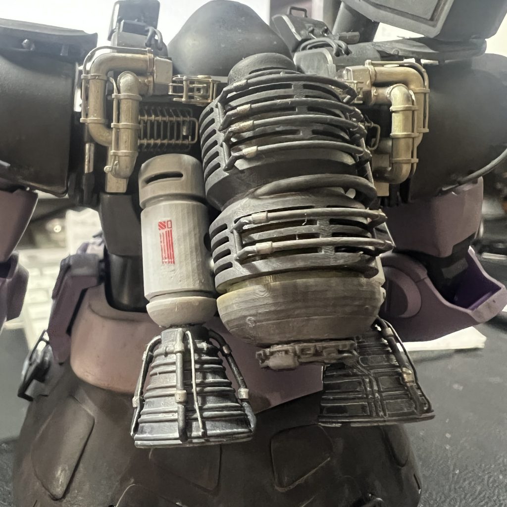 フルスクラッチのバックパックの取付後です。