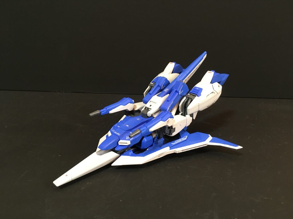 ウェイブライダー形態変形は無理かな?と思っていましたが、加工なしでウェイブライダー形態を再現出来ました。