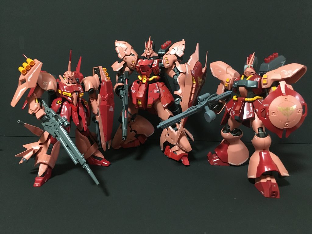 ネオジオン軍シャア専用機3ショットヤクトドーガ https://gumpla.jp/hg/1197596サザビー https://gumpla.jp/rg/1079616バウ https://gumpla.jp/hg/1197604ご覧いただきありがとうございました。気にいっていただけたら いいね👍をよろしくお願いいたします。