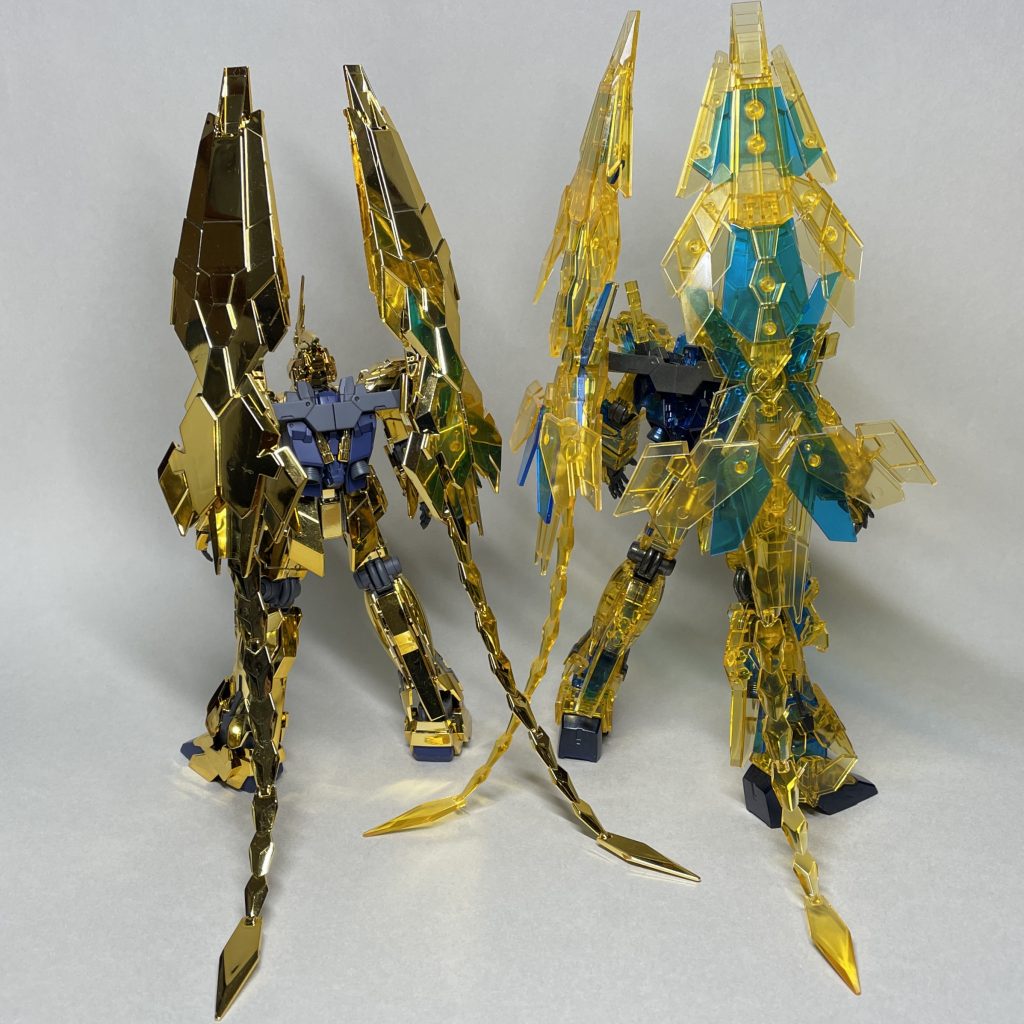 クリアフェネクスデストロイモードと並べて(うしろ)スタビライザーが綺麗!