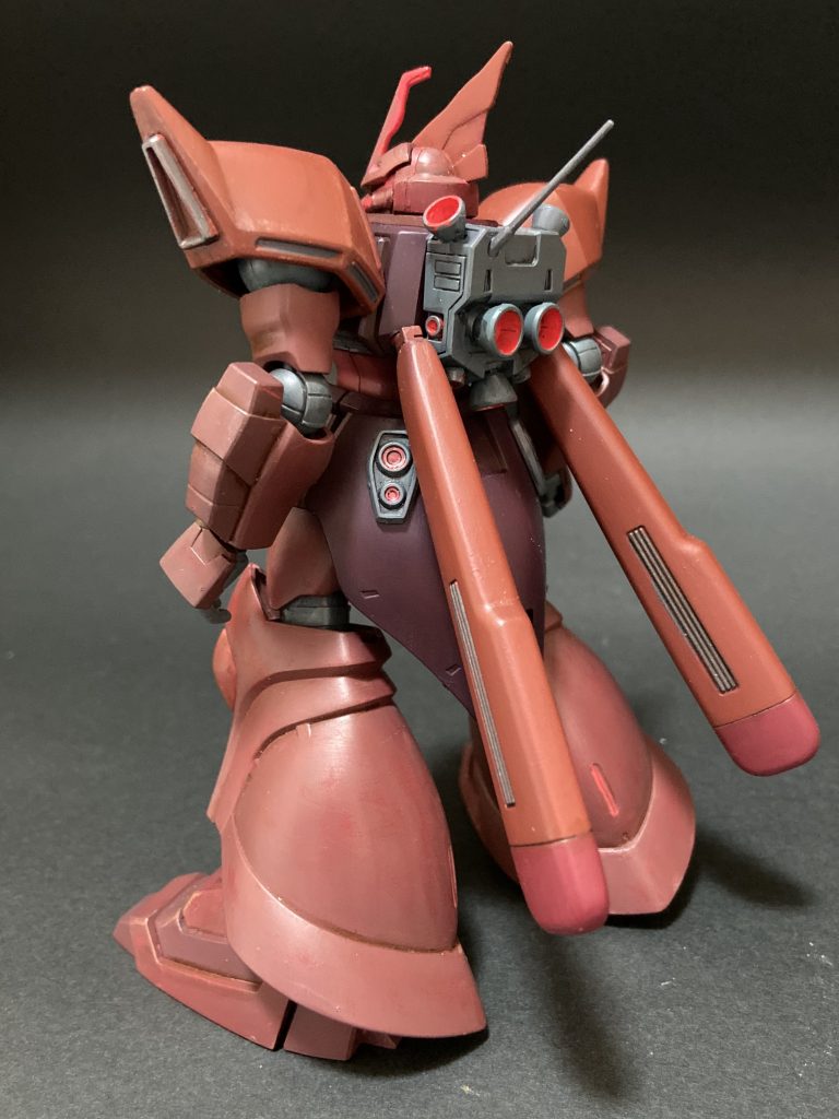 ドムに比べてゲルググは････なんて言われることもあったりしますけど、このキットもとても好きなスタイルで楽しかったです。筆塗り　全塗装ガンプラ　2022 その77