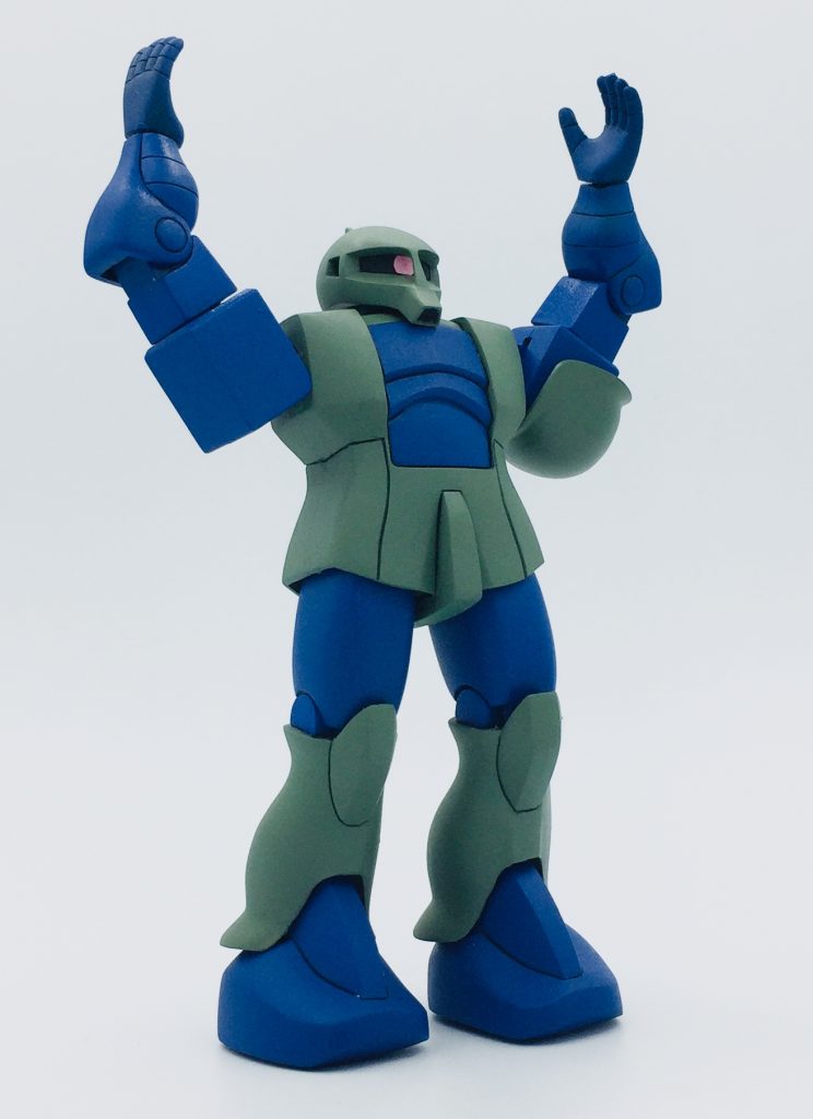 旧キット 旧型ザク ザクⅠ 1/144 ガンプラ完成–2枚目/制作者:kan-o-gunplablog