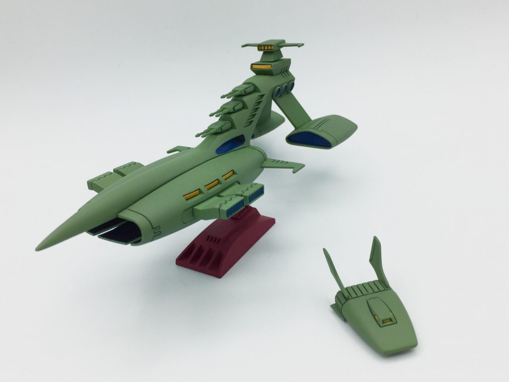 旧キット 1/1200 ムサイ ガンプラ 完成–2枚目/制作者:kan-o-gunplablog