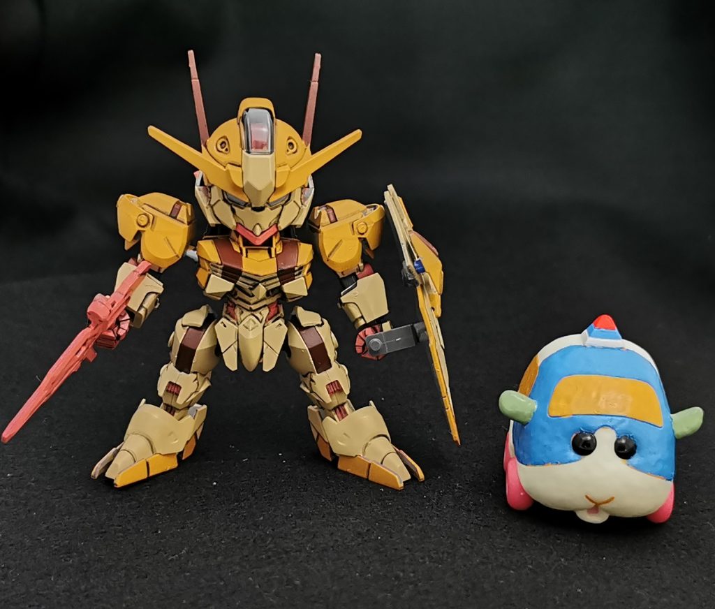 公式イラストを参考に塗装しましたが分からない部分も多かったので半分は想像で塗装してますw