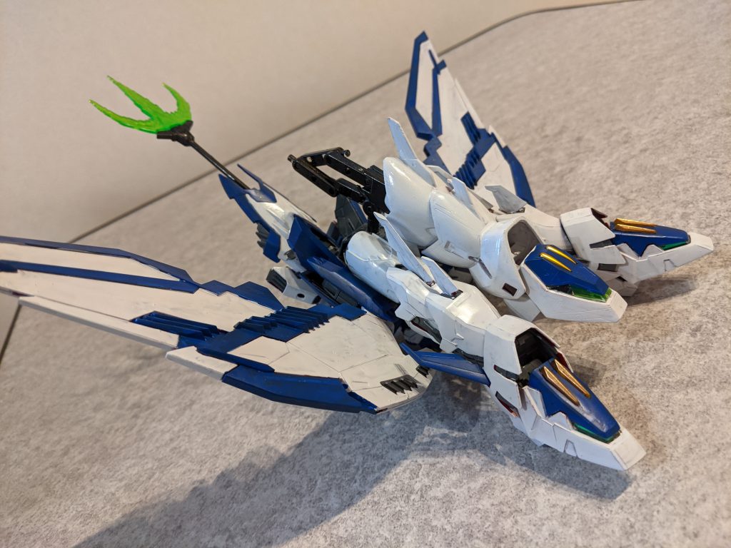 MA形態。エピオンパイ作って、これだけは実現させたかった。三つ首竜でしっぽがビームトライデント。この形状がすごく好きです。