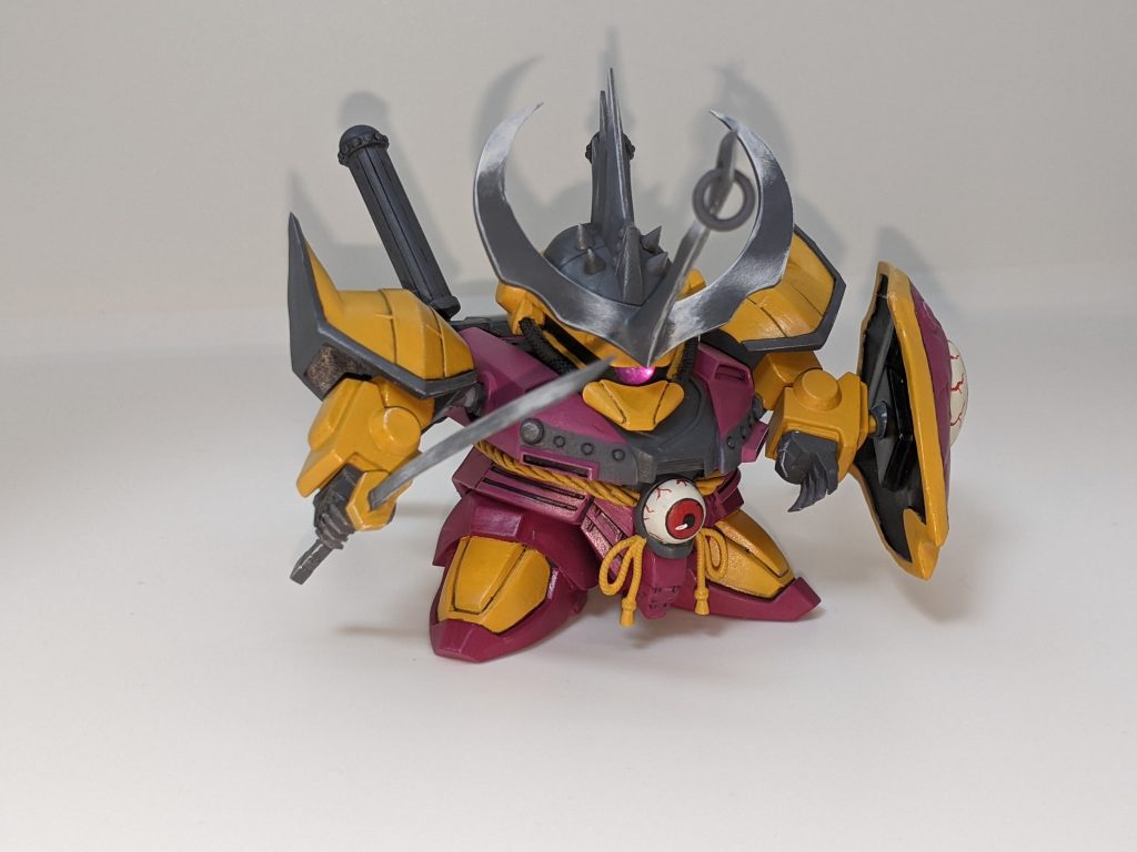 シタデル塗り。首は可動できる隙間がないので諦めました。市販パーツで伸びたりさせても良かったかも。