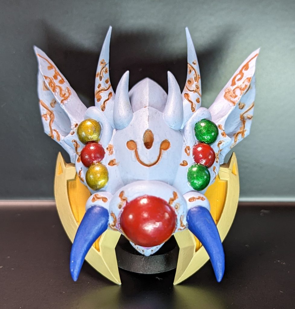 こちらがアビスの竜の「本体」です。本来はもっと大きいのですが、飾る場所取りすぎるので、ダウンサイジングして台座として出力しています。