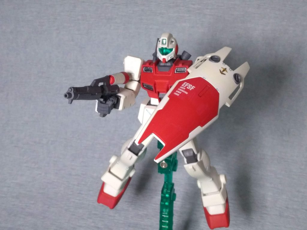 最後はビームライフルとシールドで。皆さん言っていますが、ビームライフルは完全に水鉄砲。しかし、私は好きですね。