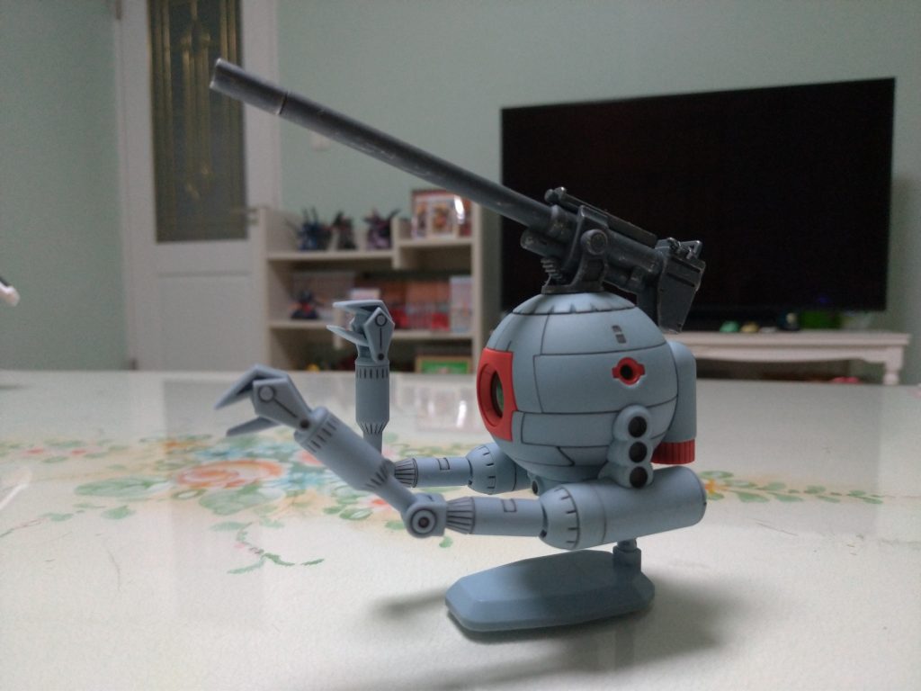 エアブラシを持ってない頃に組みました。簡単仕上げに軽くウェザリングのみ。仕上げにトップコート吹くだけでしまりますね。