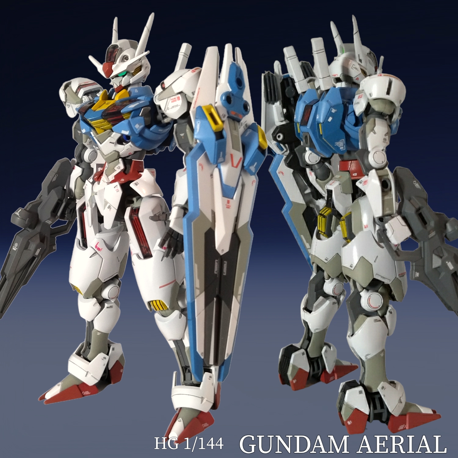 HG ガンダムエアリアル改修型 塗装完成品-