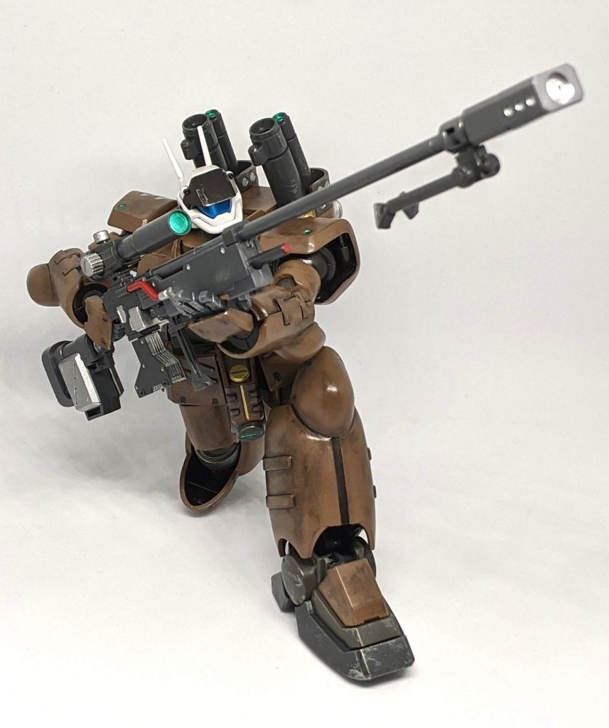 それ故に現行のキットより可動に難はありますが膝立ち位はそれっぽくできます。