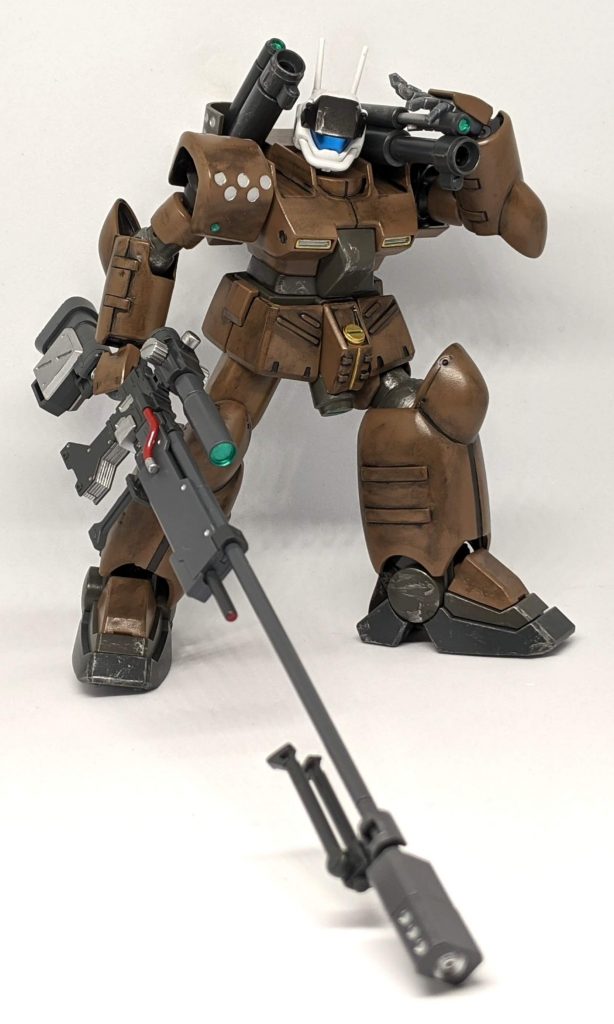 以上、量産型ガンキャノン［狙撃仕様］でした。前回のゼク・アイン同様に、可動こそ難はあれど造形は中々良く出来てると思います。触ると意外と弄りやすいキットですのでカスタムしやすいと思いました。