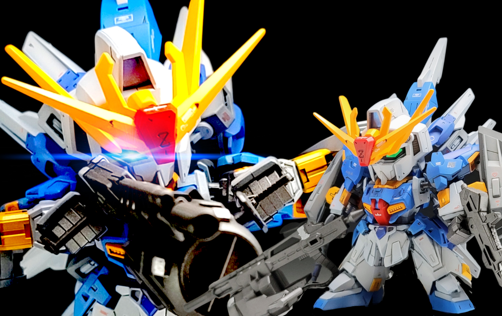 というわけでシスクードゼータでした。時代も近く、規格も同じクロスシルエットなので機体の好きな部分だけ集めたら超かっこいいのでは？という安直な所から始めたのですが、実際気持ちよく作れたので、今SDを作ってるのはこの作品の影響がとても大きいです。見ていただいてありがとうございます😊