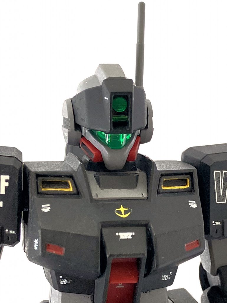 ジムスナイパーⅡはイケメン(*/ω＼*)胸部ダクトの塗分けは大変でした💦