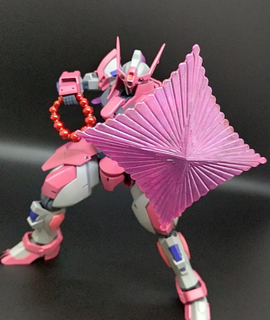 神通力バリア…もといビームシールドクロスボーンのものを使用見えませんが指揃えタイプの平手から発生させてますメタリックパープルで塗装しております