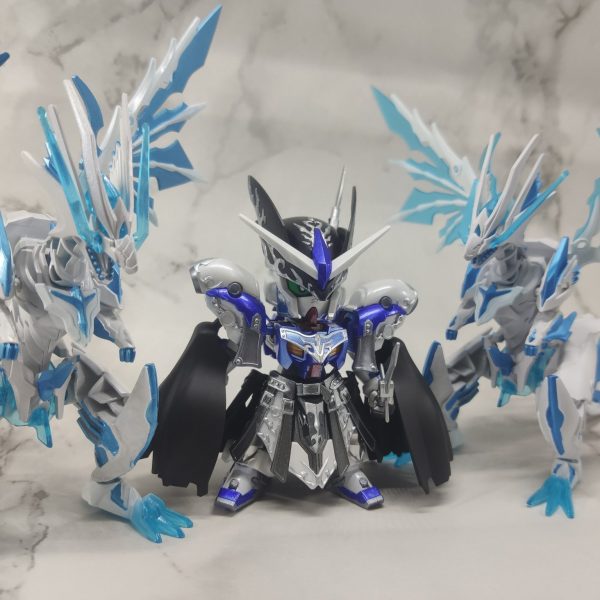 SD世界群英集 萊夫鋼彈GP04+閃光霸者龍