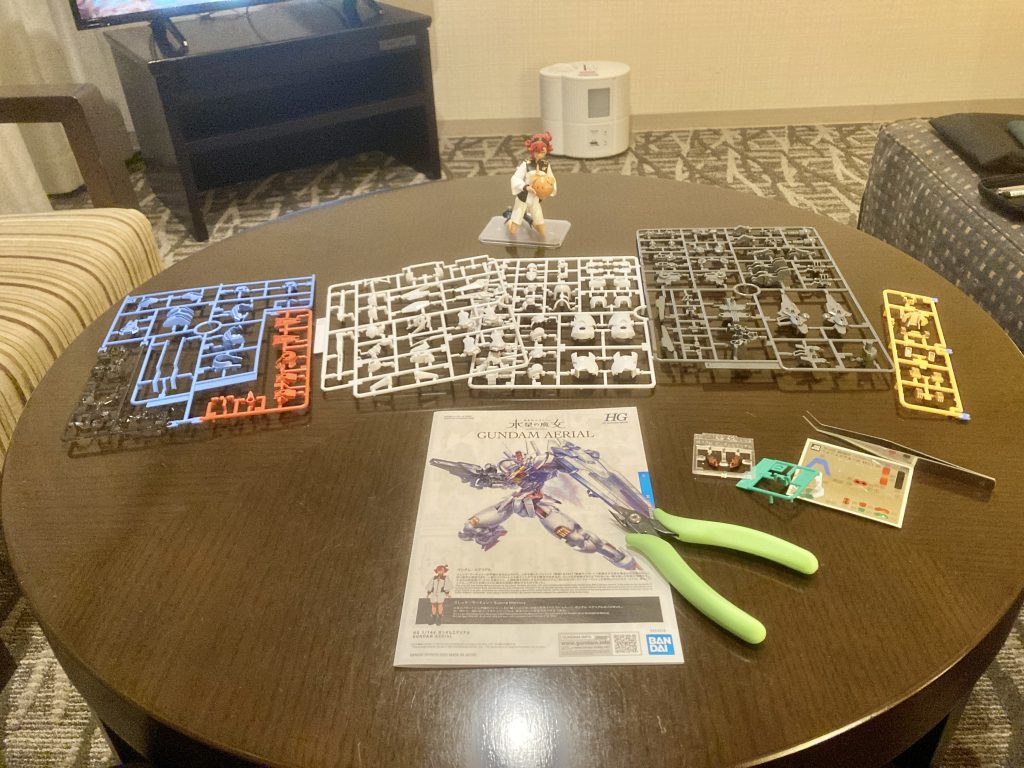 【今回もお楽しみのガンプラ製作タイム】MG Ex-s/Sガンダムを九州まで持っていったのに比べれば、HG エアリアルくらい全然余裕ですw