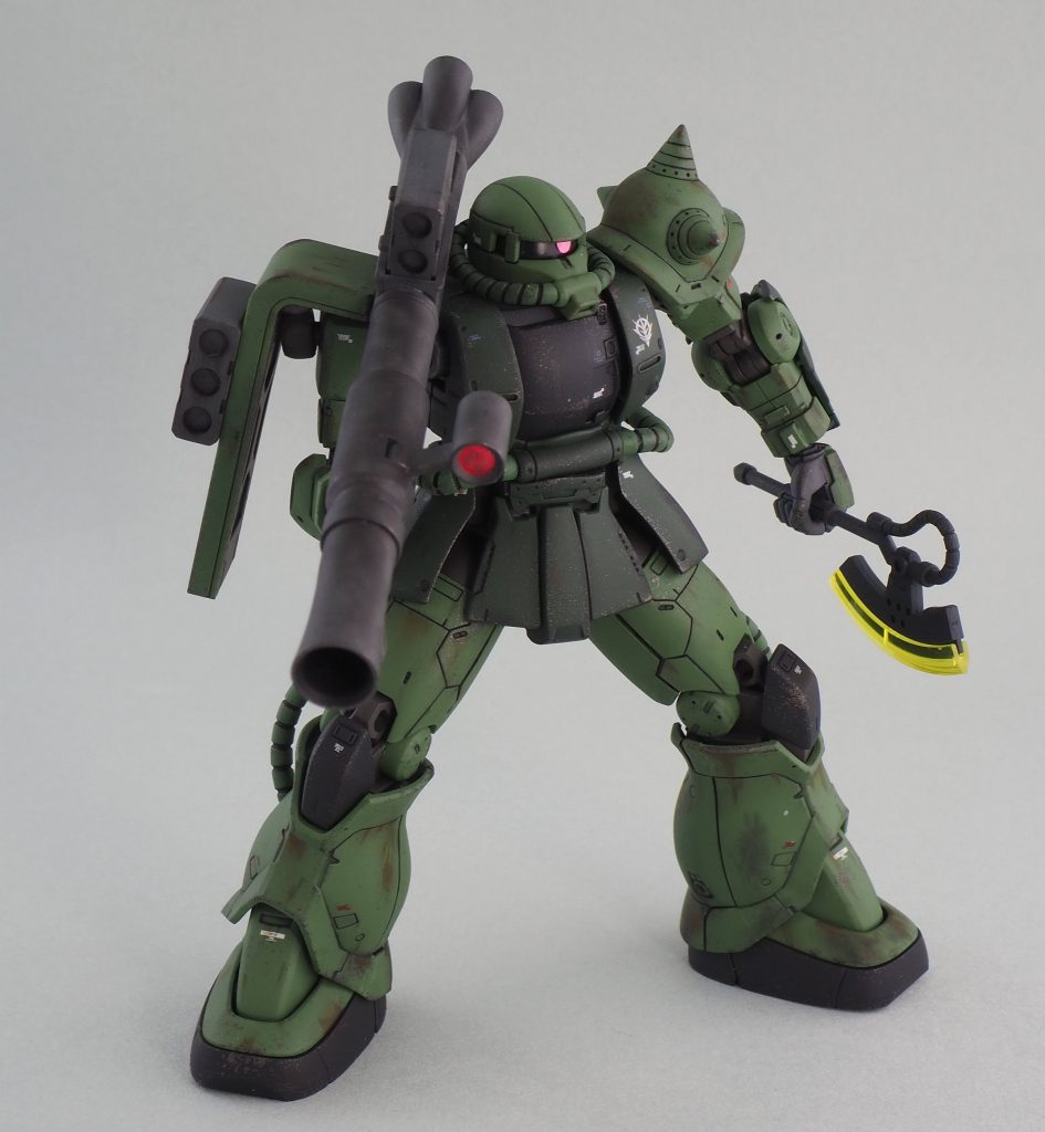 簡単フィニッシュ、スポンジポンポン、ウェザリングパステルで仕上げ。スジボリ、ランナープラ板など工作も全体にしています。