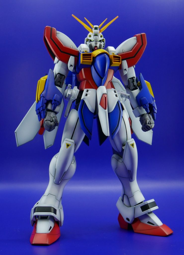 煽りショット  アニメをイメージして制作したためにスジボリ等のディテールアップは最小限にしてあります。デカールも今回は使用していません。