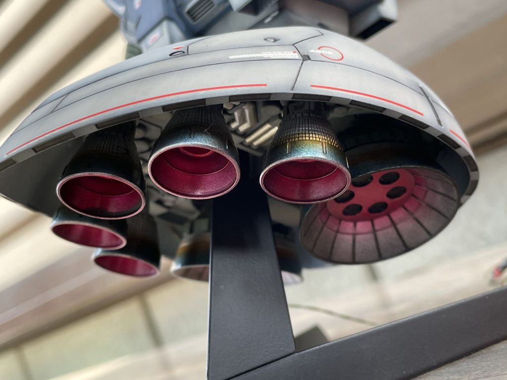 バーニアは焼け塗装にしてみました